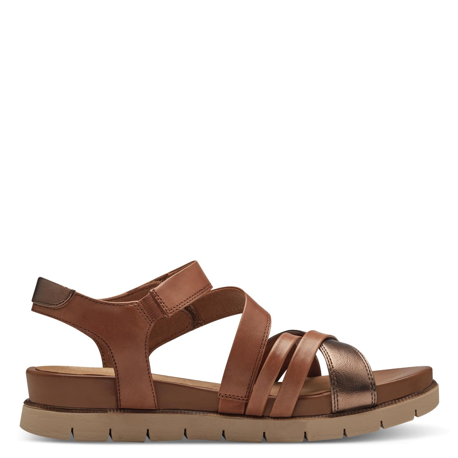 Tamaris Comfort Sandali da Donna Bassi in Pelle con Chiusura a Strappo