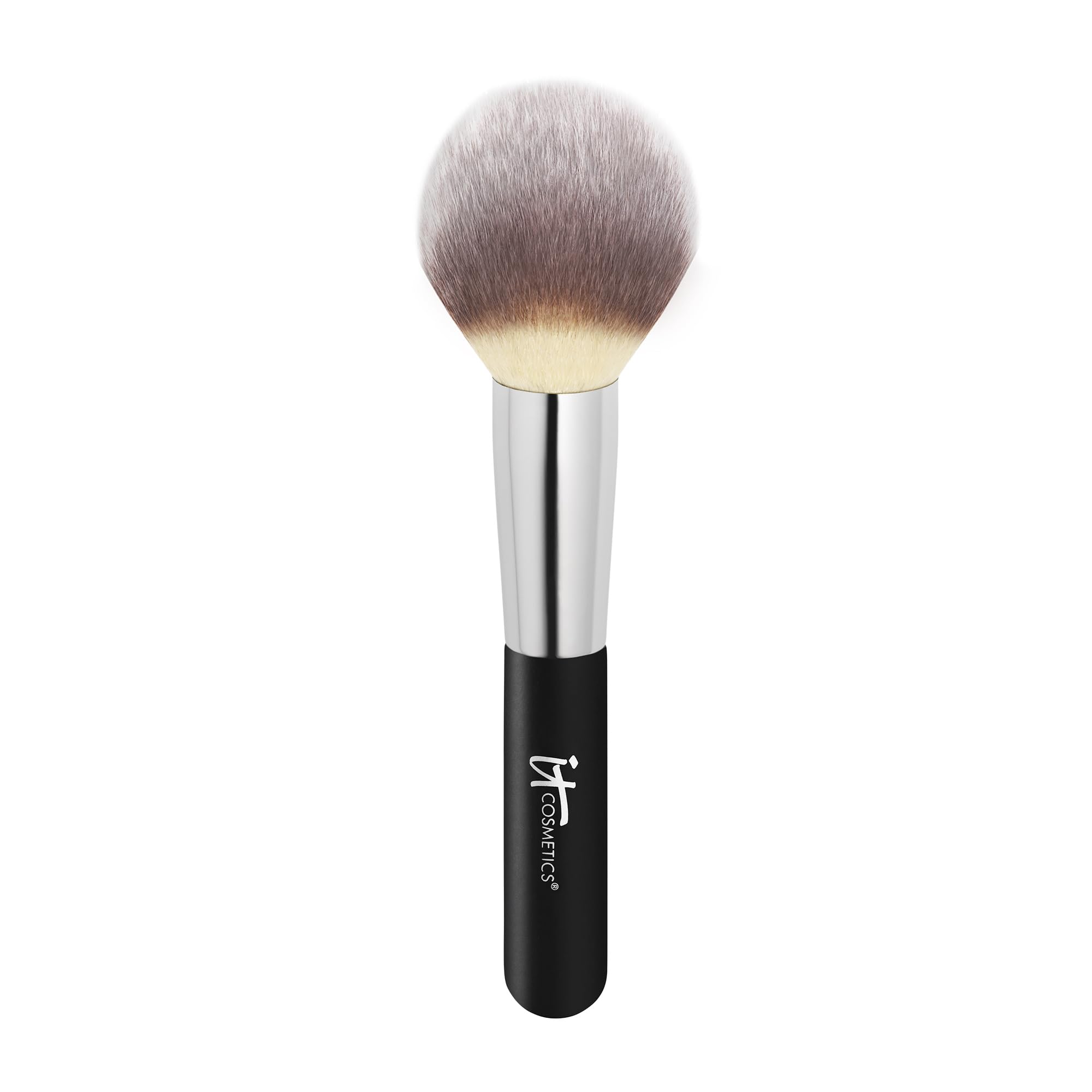 IT Cosmetics Heavenly Luxe Wand Ball Powder Brush #8, 1 Stk, Hochwertiger Make-up-Pinsel, Puderpinsel, Rund mit kugelförmigem Borstenkopf, Hygienische, vegane, pestizidfreie Borsten