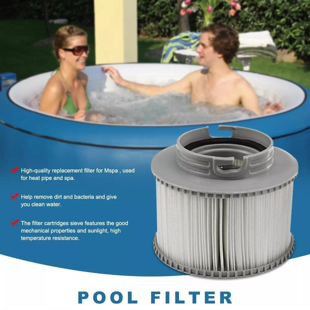 MYAYD Para filtros Whirlpool, 2 piezas de repuesto MSPA filtros para piscinas hinchables MSPA FD2089, filtro de piscina para submarinos calientes y spa, versión mejorada