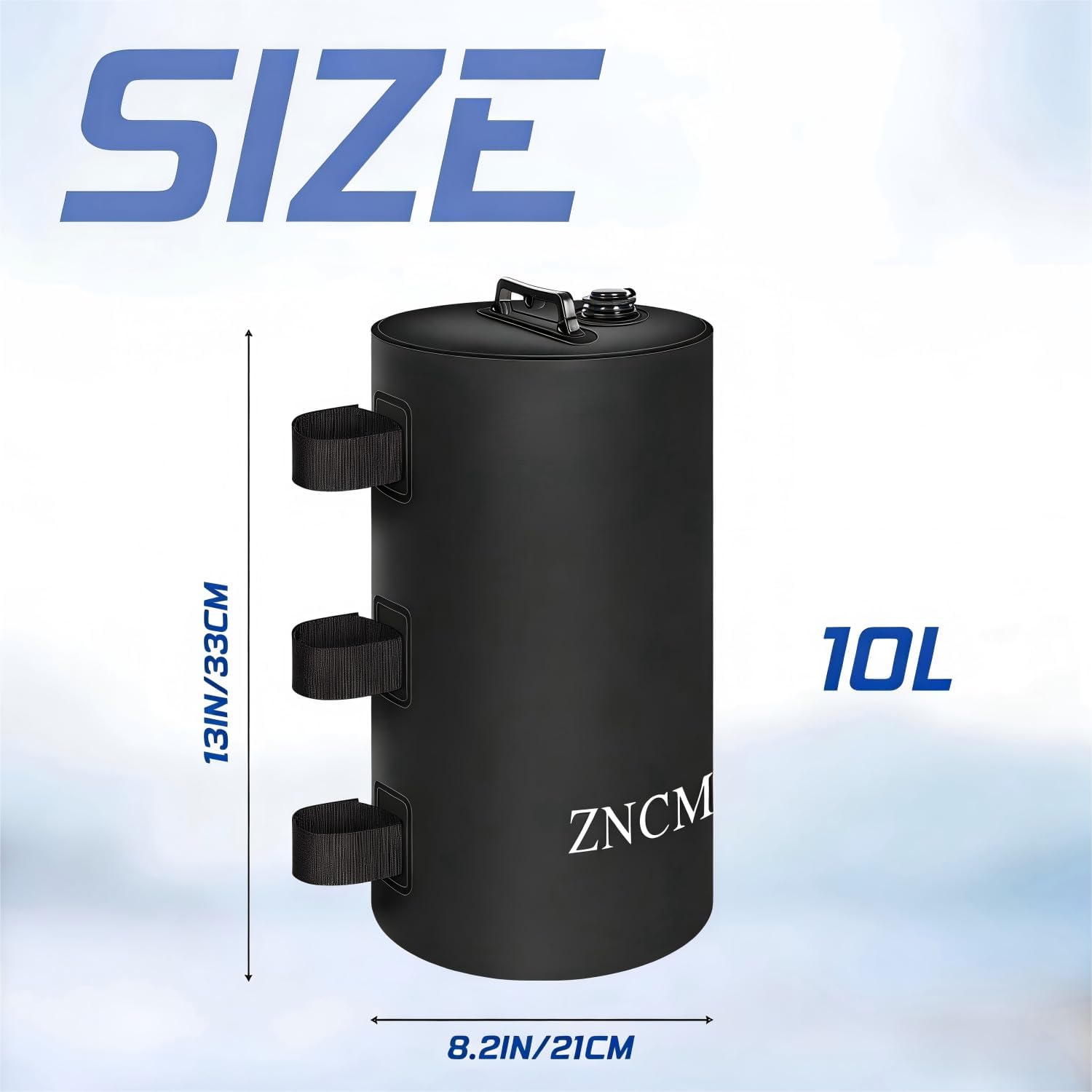 ZNCMRR Canopy Water Weight Bag 4 Pack 88 LBS Water Tent Weights Set of 4 Leg Weights for Gazebo Pop Up Canopies Tent (10L Black)