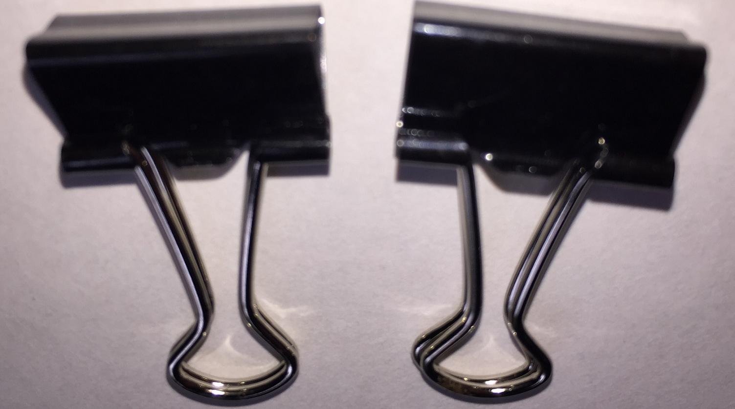41mm SMCO Foldback Metal Black Bulldog Letter Clips X1440