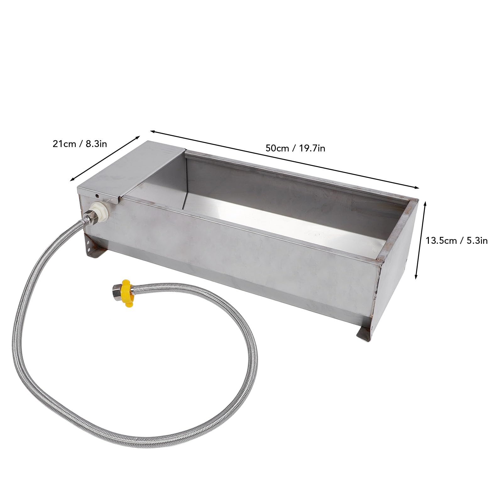 Rengue Abbeveratoio Automatico per Bestiame, Abbeveratoio per Animali Autoriempitivo di Grande capacità in Acciaio Inossidabile con Riempimento Automatico dell'Acqua, per Allevamento