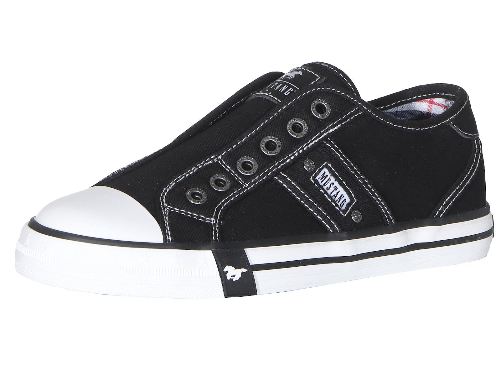 MUSTANG Damen Sneaker Schuhe Slipper ohne Schnürsenkel Low-Top Slip-On Turnschuhe