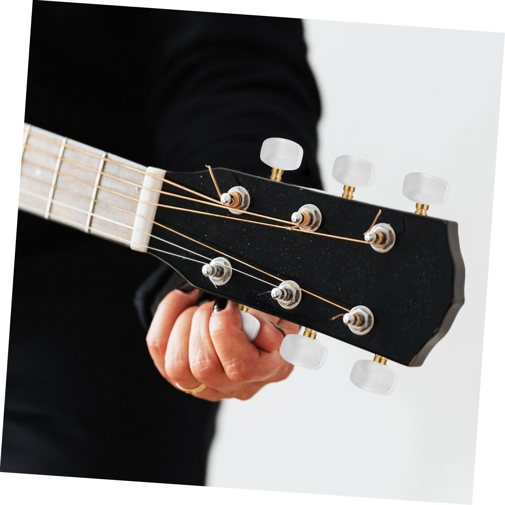 Yardwe 1Set Vintage Guitar Tuning Pegs Durable Machine Heads for Acoustic Guitars Enhanced Tuning Precision Smooth Action Timeless Design Upgrade for
