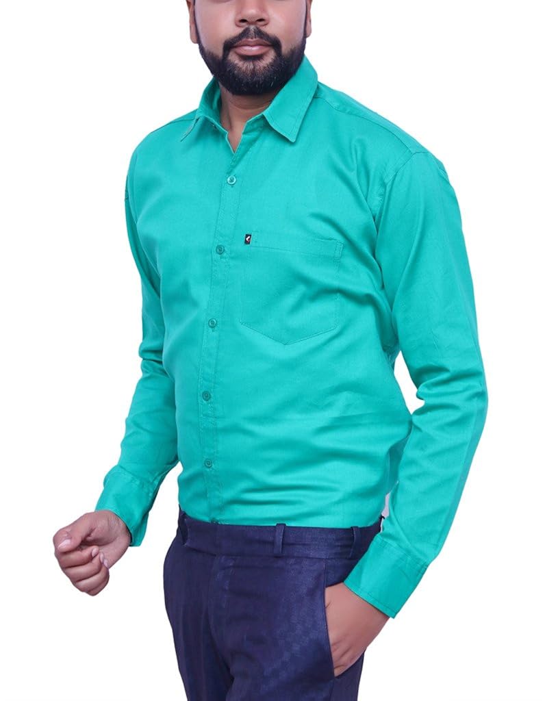Sea green color men's shirt Clearance