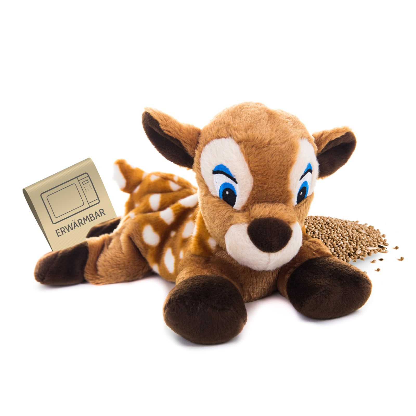 Biche peluche bouillotte 30 cm habibi plush