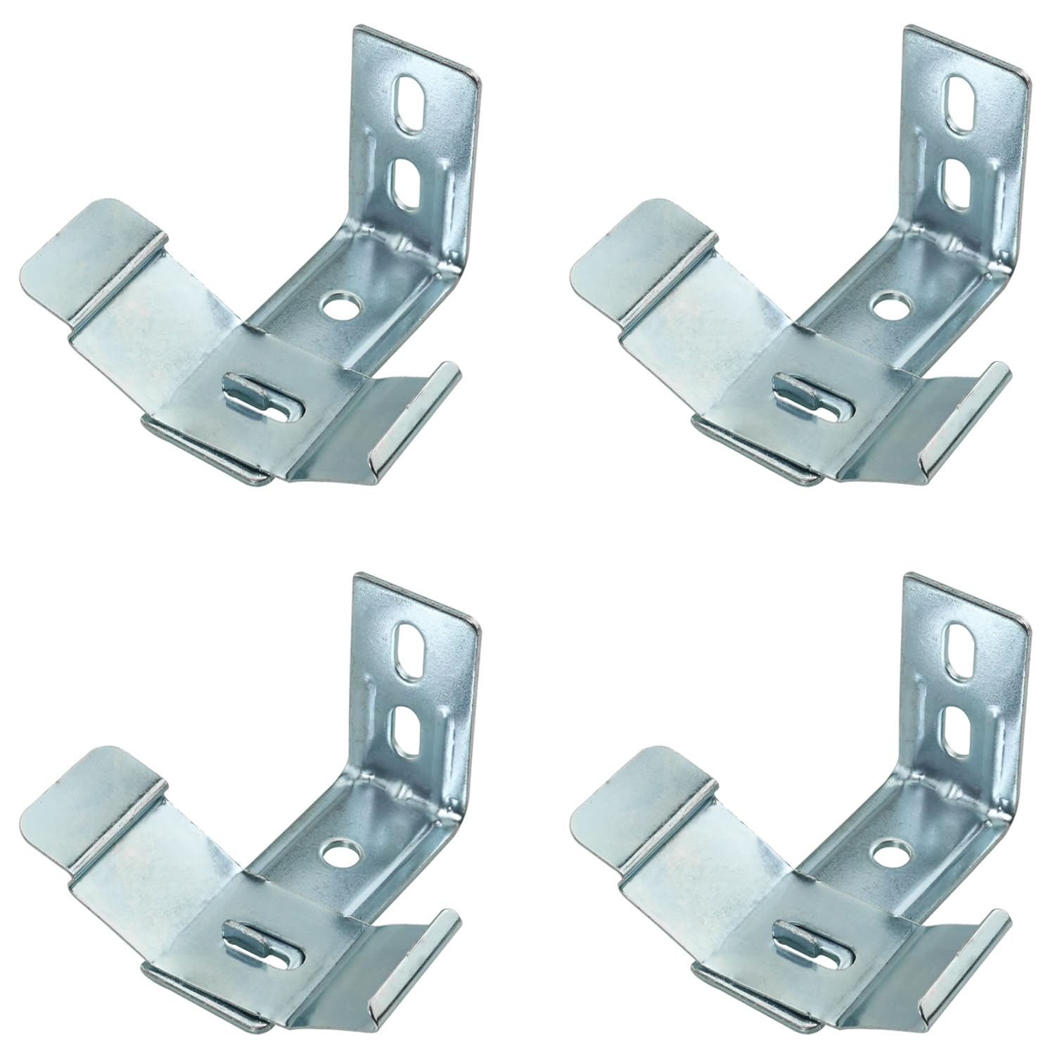 AXLIZER 4Sets Vertical Blinds L-Shaped Brackets Vertical Blinds Mounting Bracket, Clip Blind Extension Frame