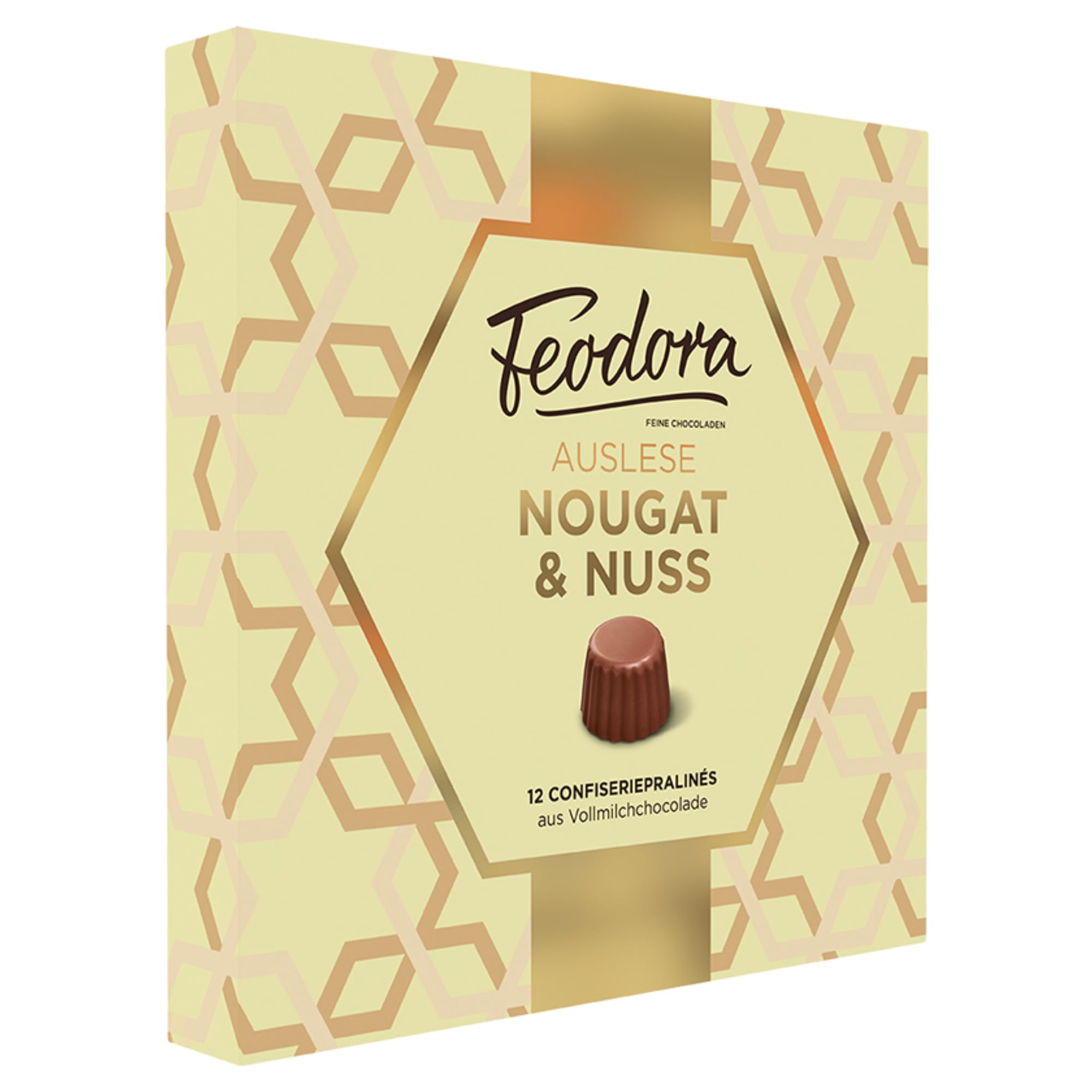 usy Bundle für Feodora Pralinen Auslese Nougat & Nuss VPE (10x125g Karton) + usy Block