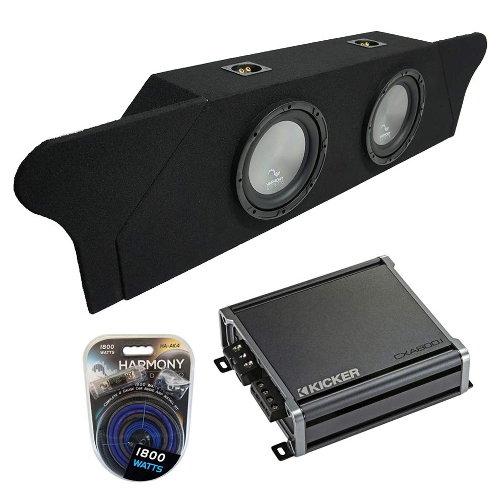 Harmony Audio A122 Bundle Compatible with Chevy Camaro Coupe Trunk 2012-2015 Dual 12