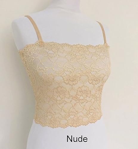 Miniatura 2 de Royal Blue See Through Floral Elastic Lace Tank Top Cami