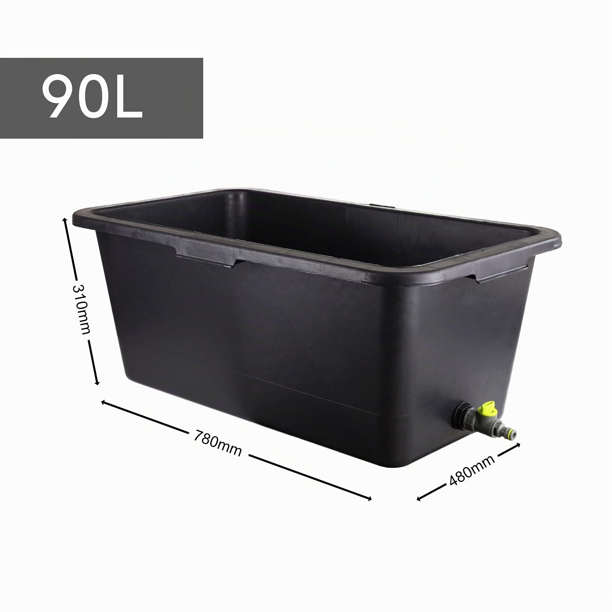 Vasca da bagno con supporto pieghevole in metallo, valvola di scarico per cani e gatti inclusa, portatile, piscina per animali domestici con rubinetto, piscina in plastica per cani, 4 misure