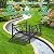 Giantex 3.3 FT Metal Garden Bridge, 330 lbs Capacity Outdoor Landscape Bridges with Powder-Coated Finish & Scrollwork Rails, Decorative Bridge for Backyard, Lawn, Garden Pathway, Easy Assembly