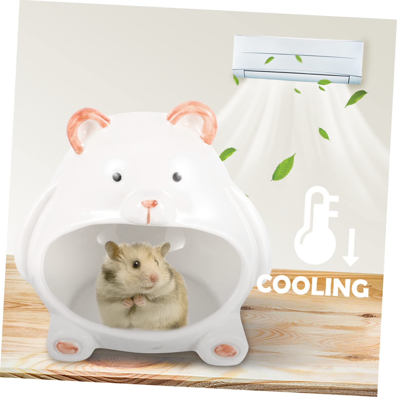 Toyvian Maison pour Hamster Et Nid Décoratif Abri Céramique pour Hamster Domestique Cachette pour Petits Animaux