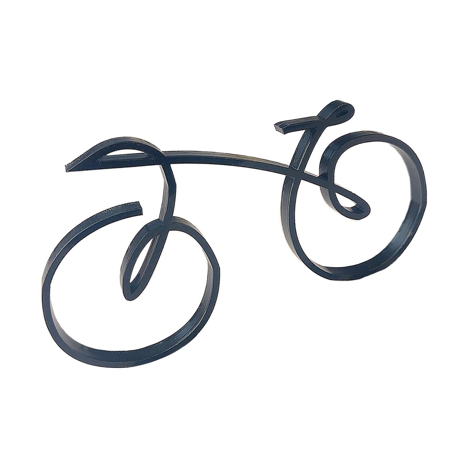 TWISAXC Bicycle Sculpture Bike Figurine Eye-catching Artwork Decorative Bicycle Statue Accent Piece For Living Room Statue Home Decoration Cycling Enthusiast