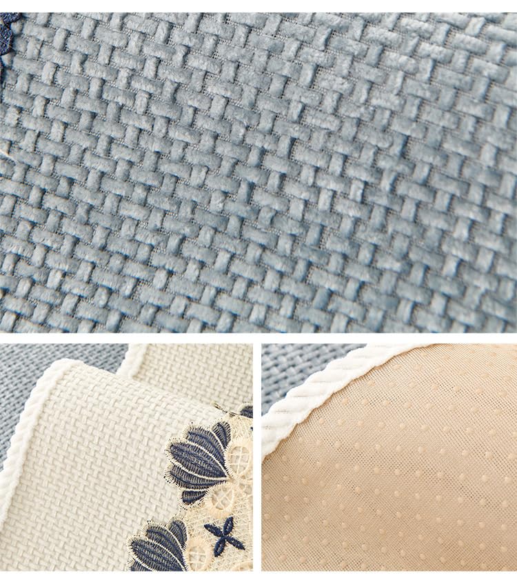 Housse de canapé d'angle en chenille lavable et protège-fauteuil