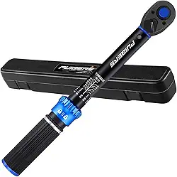 PUIBERS Chave de torque de 1/4 polegada, chave de torque de bicicleta 1/4 3-25 NM/22,6-221,3 IN.LB, dupla direção ajustável 72 dentes pequenas chaves Newton medidor para bicicleta, motocicleta e