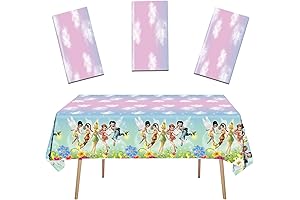 Enchanting 3-Piece Fairy Party Tablecloth for Magical Celebrations