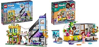 LEGO 41732 Friends Downtown Flower and Design Stores Set & 41740 Friends Aliya's Room