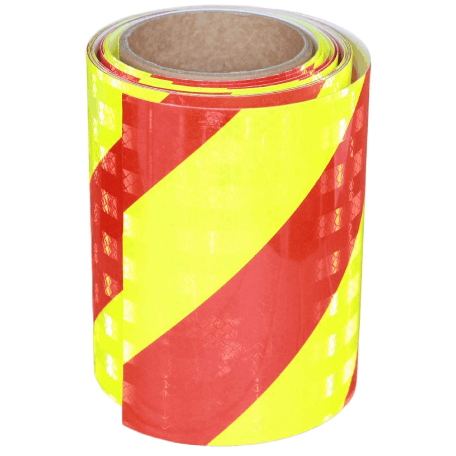 tuyrchu Industrial Non Fading Reflective Tape 6 inch Wide, Outdoor Waterproof High Visibility Safety Caution Adhesive Reflector Strips (10 feet)
