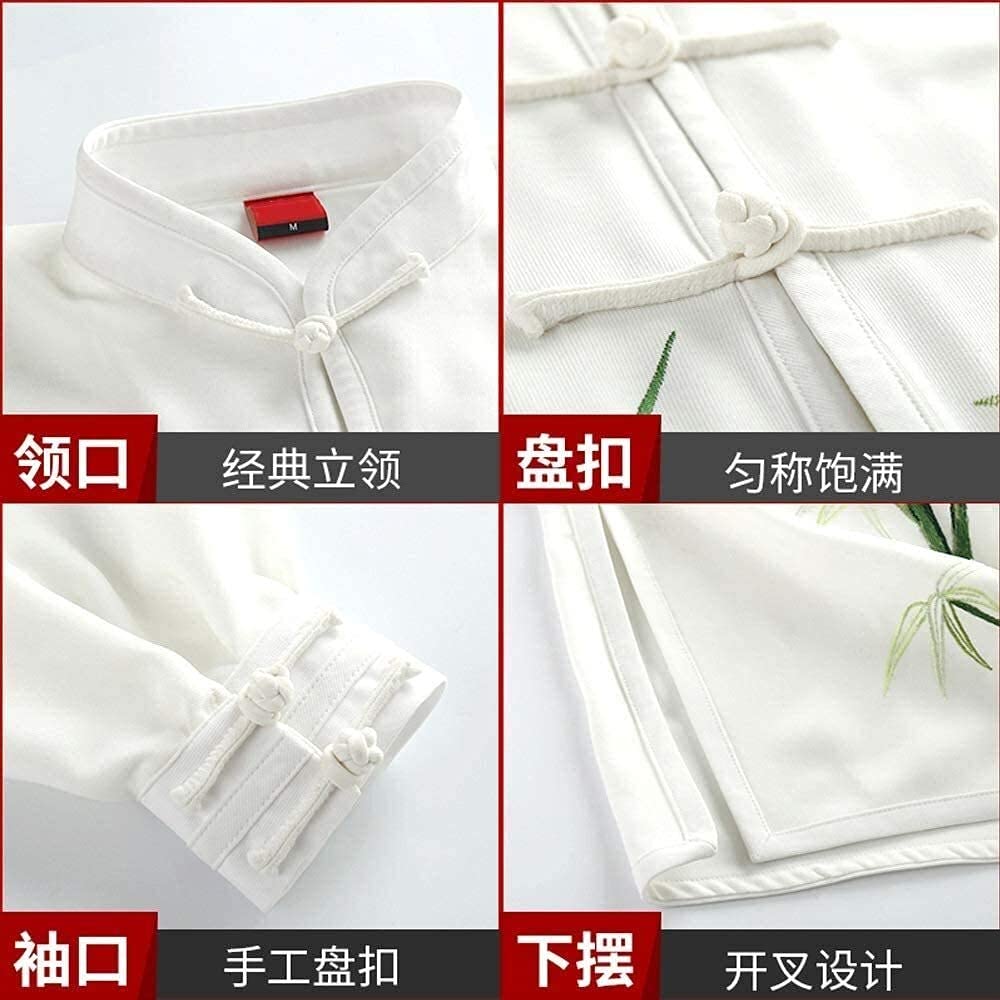 Zestaw mundurów Tai Chi Odzież Kung Fu Tang Suit, ubrania Tai Chi, damskie garnitury Tai Chi, męskie występy sztuk walki, wiosenne i letnie ubrania treningowe (kolor: D, rozmiar: średni) (C mały)