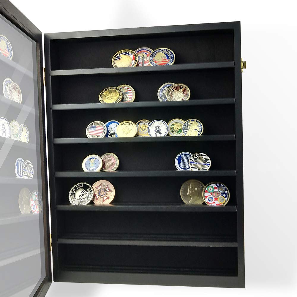 AtSKnSK Military Challenge Coin Display Case Collectible Coin