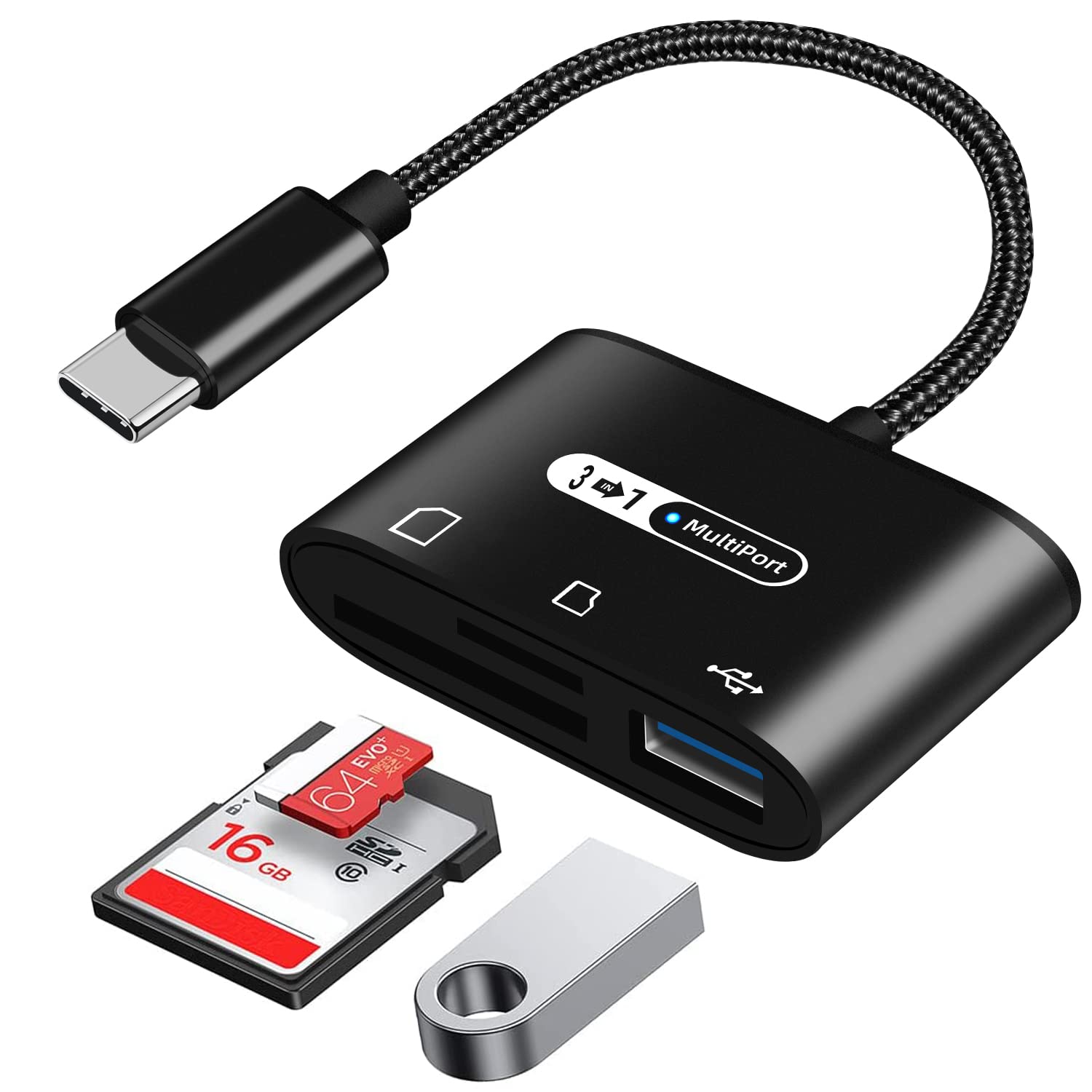 Adaptador Tipo C Compacto - Conector Para Smartphones, Alta Velocidad De Datos, Compatible Con Lectores De Tarjetas Y Periféricos