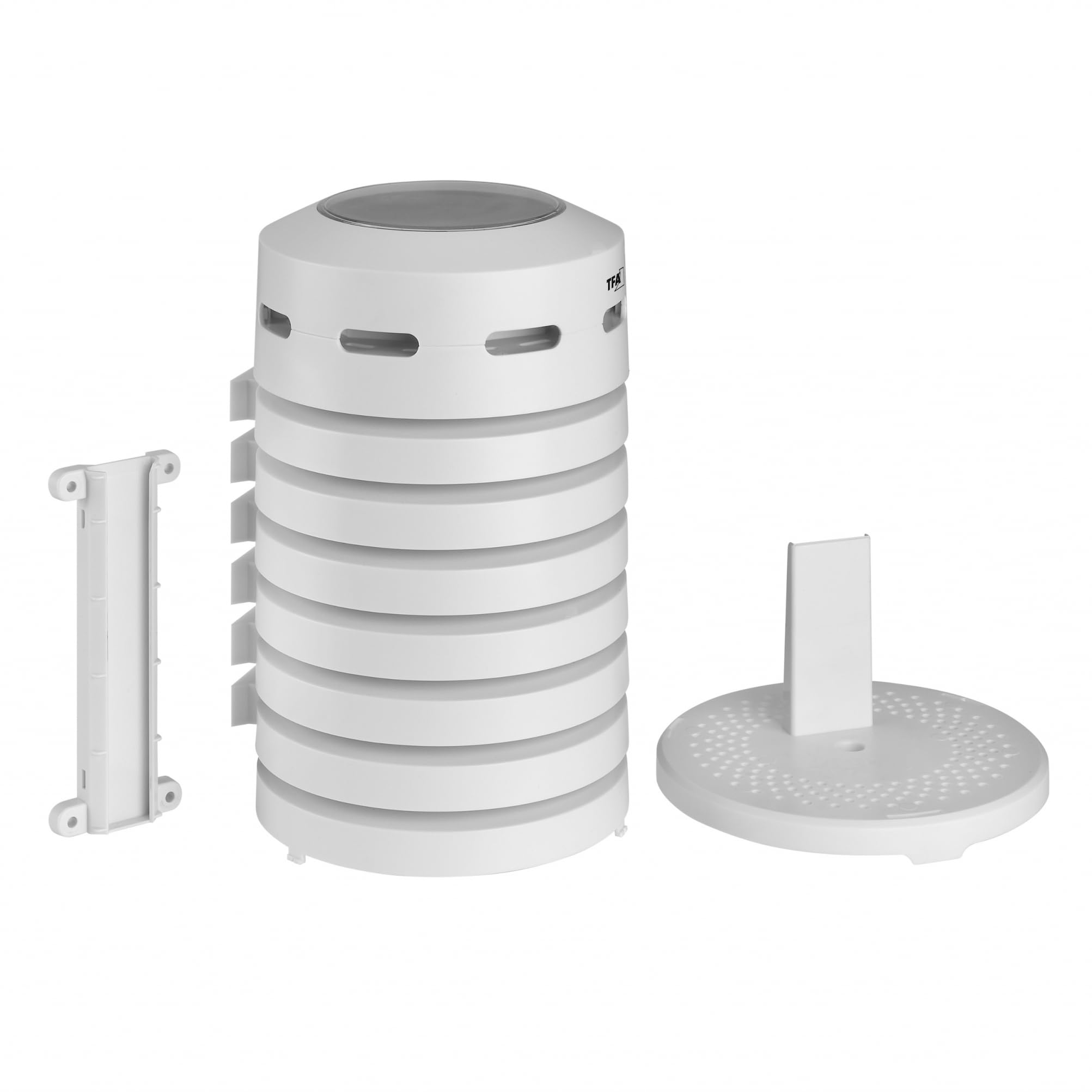 TFA 31.4005.02.99 Spezial Starter-Set 5.0 Weatherhub Regenmesser, Windmesser, Thermo-Hygrosender mit Solarbelüfteter Schutzhülle SmartHome