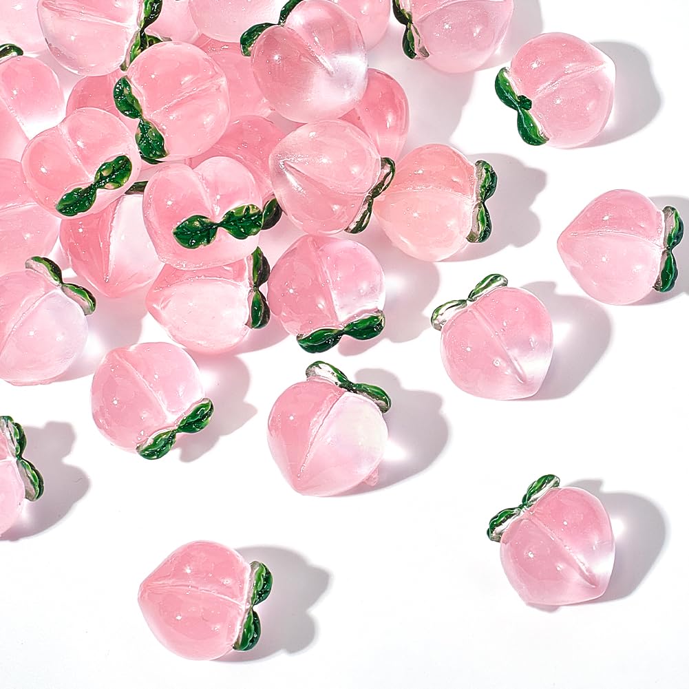 Amazon.com: PH PandaHall 30pcs Pink Peach Cabochons Undrilled