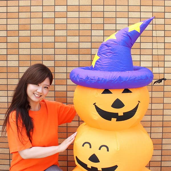 Amazon | ハロウィンエア装飾 エアブロー 3段パンプキン 125cm 8879