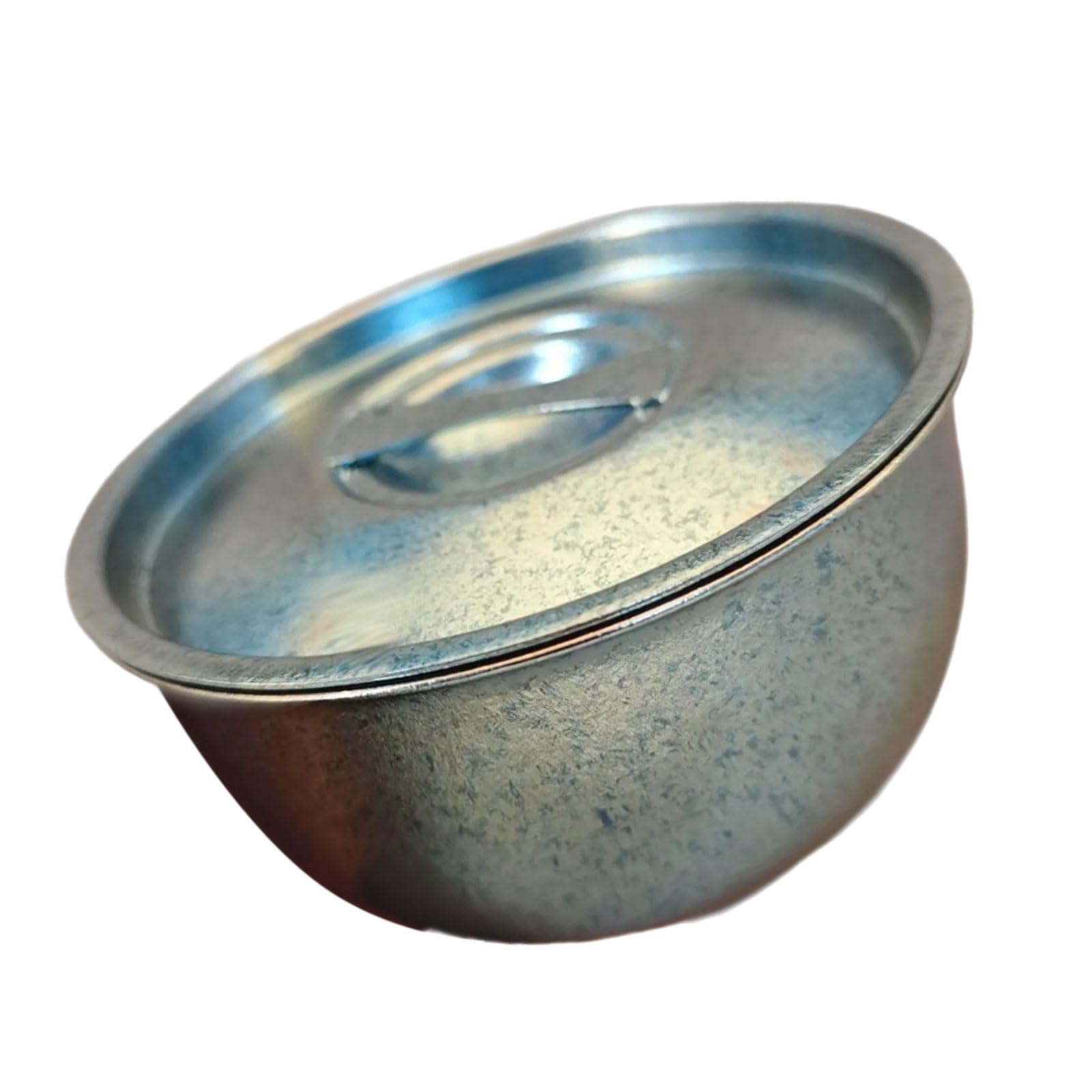 TEMOOUES Compact Metal 600ml Food Bowl, Tight-Fit Lid for Gym, Picnics & On-the-Go Meal Prep Single Layer Metal Food Container