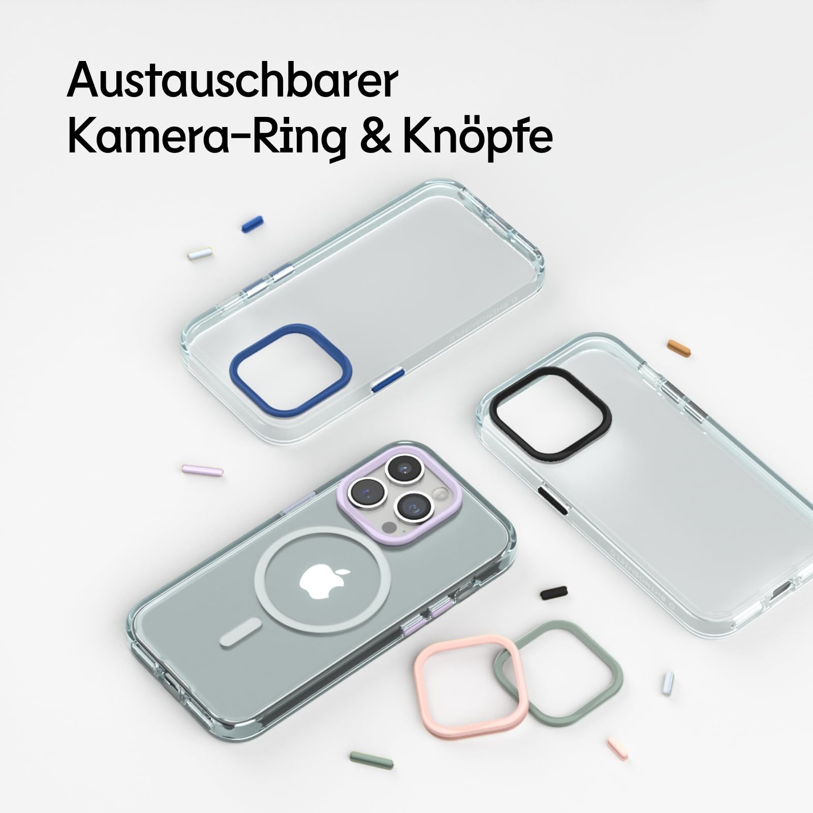 RhinoShield Clear Hülle für iPhone 15 Pro | Anti-Vergilbung, transparent, hohe Klarheit, stoßfest, Fallschutz nach Militärstandard