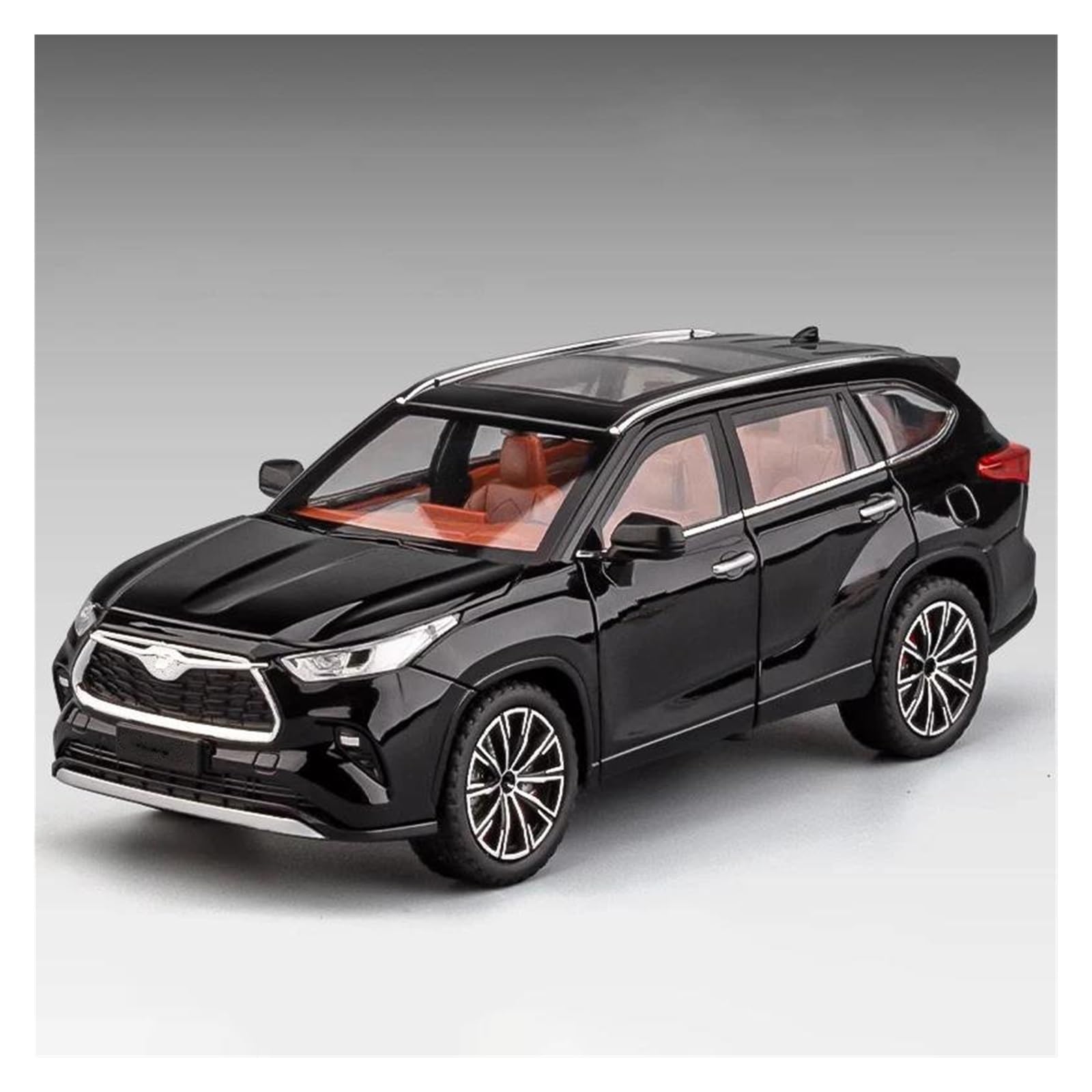 Btwodian Scale Model Car For Toyota For Highlander SUV Diecast Model Car