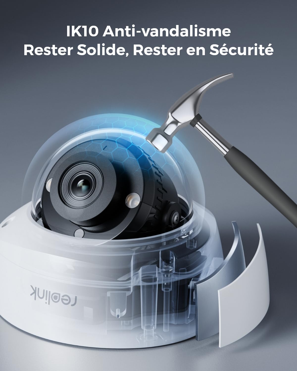 Reolink 4K Kit Caméra Surveillance PoE, Anti-Vandalisme IK10, NVR 8CH avec Disque Dur 2To, Vision Nocturne Couleur, Détection Personne/Véhicule/Animal, Audio Bidirectionnel, IP67 Résistant, RLK8-800V4