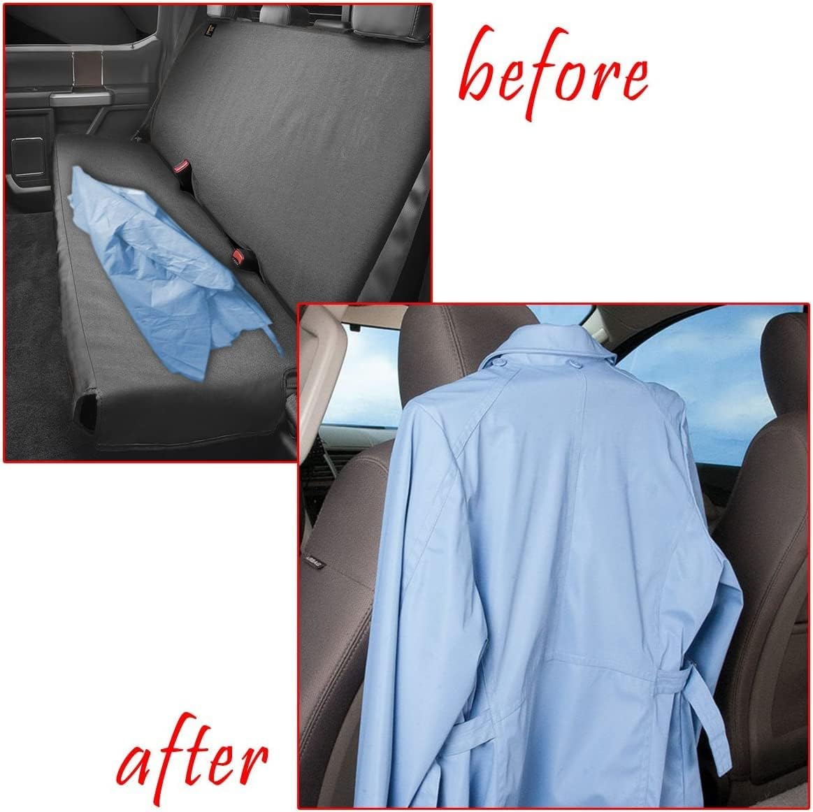 Zento Deals Chrome Car Seat Coat Rack Hanger 2 Pack - 11in to fit onto Most headrests…