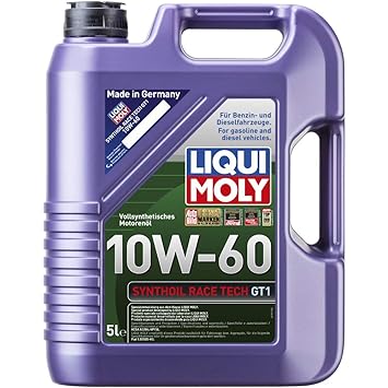 Liqui Moly Synthoil Race Tech GT1 10W-60 Fully Synthetic Engine Oil, Mix (8909)