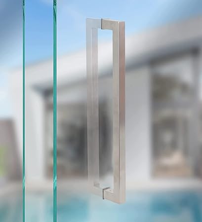 CRUST GPSD Matte Finish Stainless Steel Main Glass Door Handle Set for Home - 600MM