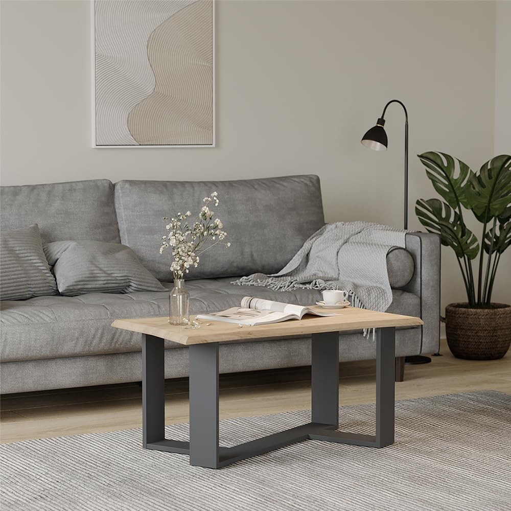 Vicco Tavolino Arne, Rovere dorato, 90 x 50 cm