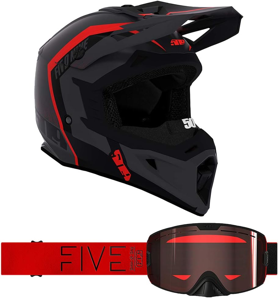 509 Tactical Helmet Goggle Combo Slate Gray (XL) Sports