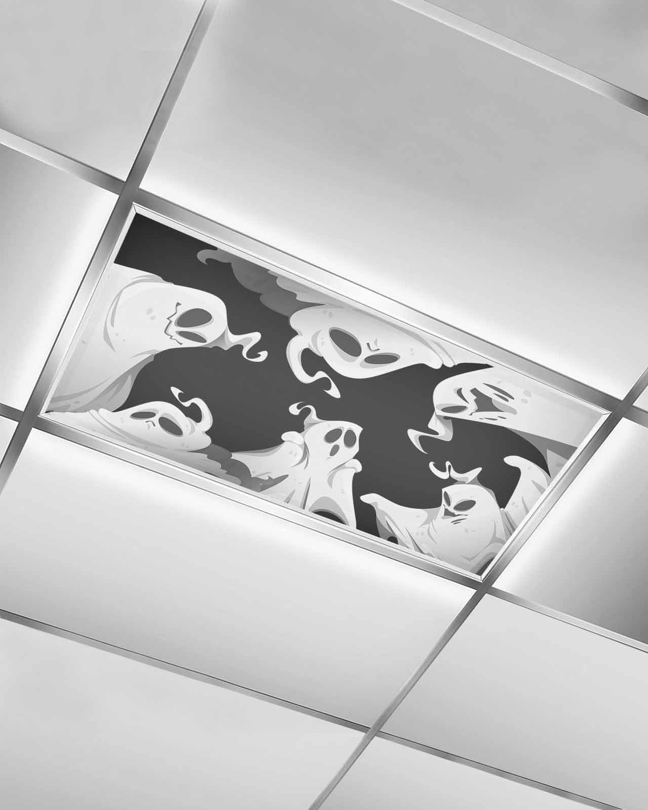 Magnetische Lichtabdeckung Für Deckenleuchte "Blutige Hände" - Grusel-Deko Für Halloween, 122x61 Cm