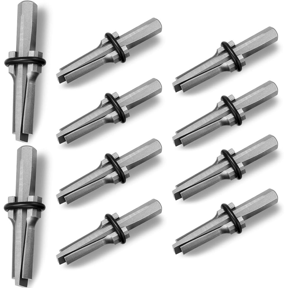Jnchdghwa As Shown 3/4" Heavy Duty Chisel And Stone Splitting Tools, 10 Pcs Rock Splitting Wedges, Shims Included For Marble, Concrete