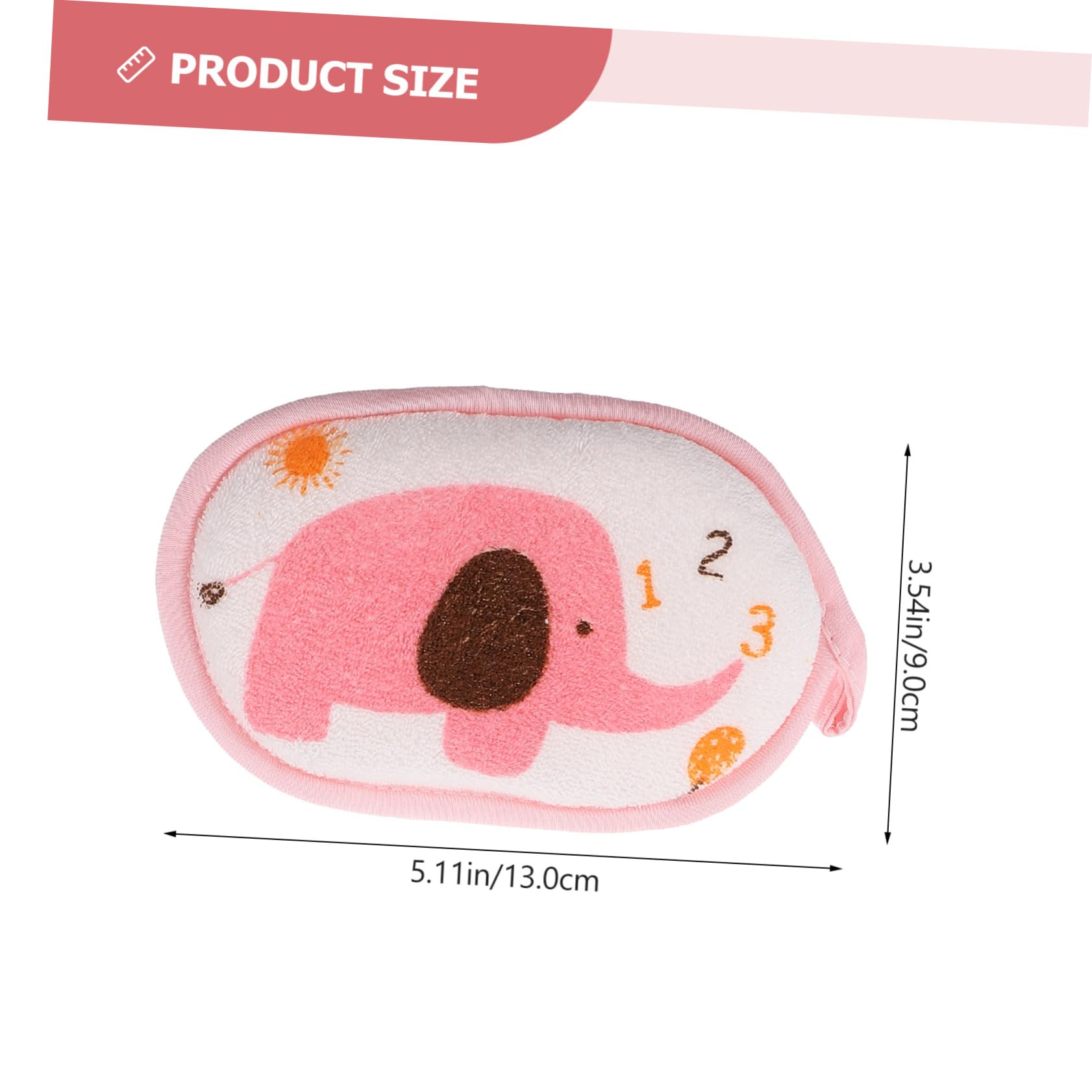EPIGEIST 3Pcs Bath Sponge Soft Cotton Shower Towel with Cartoon for Newborns and Multi Color Bathing Pads for Gentle Cleansing