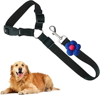 犬用 車載ハーネス | 調整可能脱出防止リード | 脱走防止調整可能犬用車載シートハーネス - 中型大型犬用ヘッドレスト対応旅行用トラック及び車両用