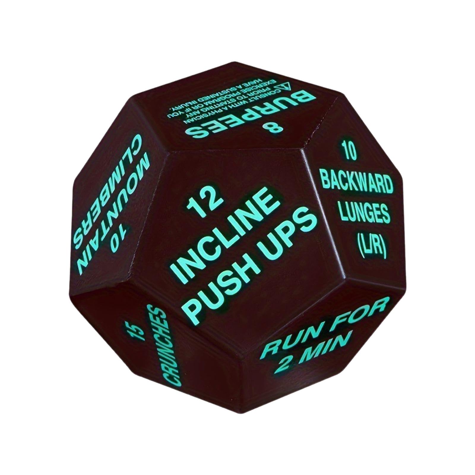 LOOM TREE® Fitness Challenge Dice Group Class Exercise Dice for Beginners Gym Men Women Green | Fitness Running & Yoga | Fitness Equipment & Gear | Other Fitness Equipment & Gear-image-14