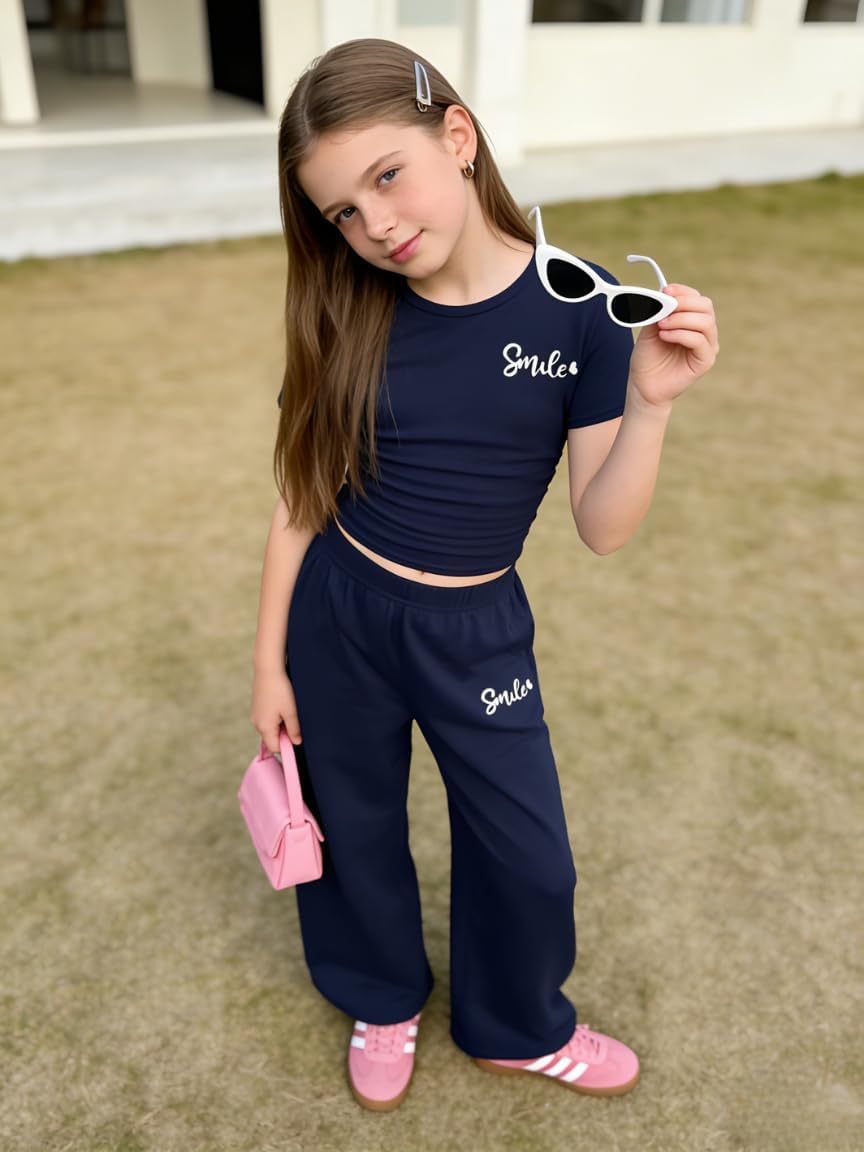 Tween Girls Clothes T-Shirt Top + Pants 2pcs Outfit Set Teen Girl Spring Summer Clothing, Size 7-14 Years - Image 4