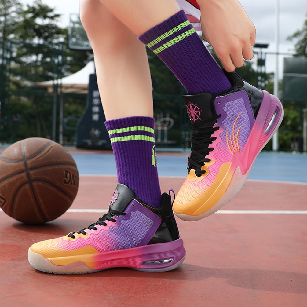 Męskie buty do koszykówki, buty sportowe, amortyzujące wstrząsy, oddychające, do koszykówki, męskie, lekkie buty sportowe, do biegania, antypoślizgowe, sportowe sneakersy, bsk f32, 36 EU