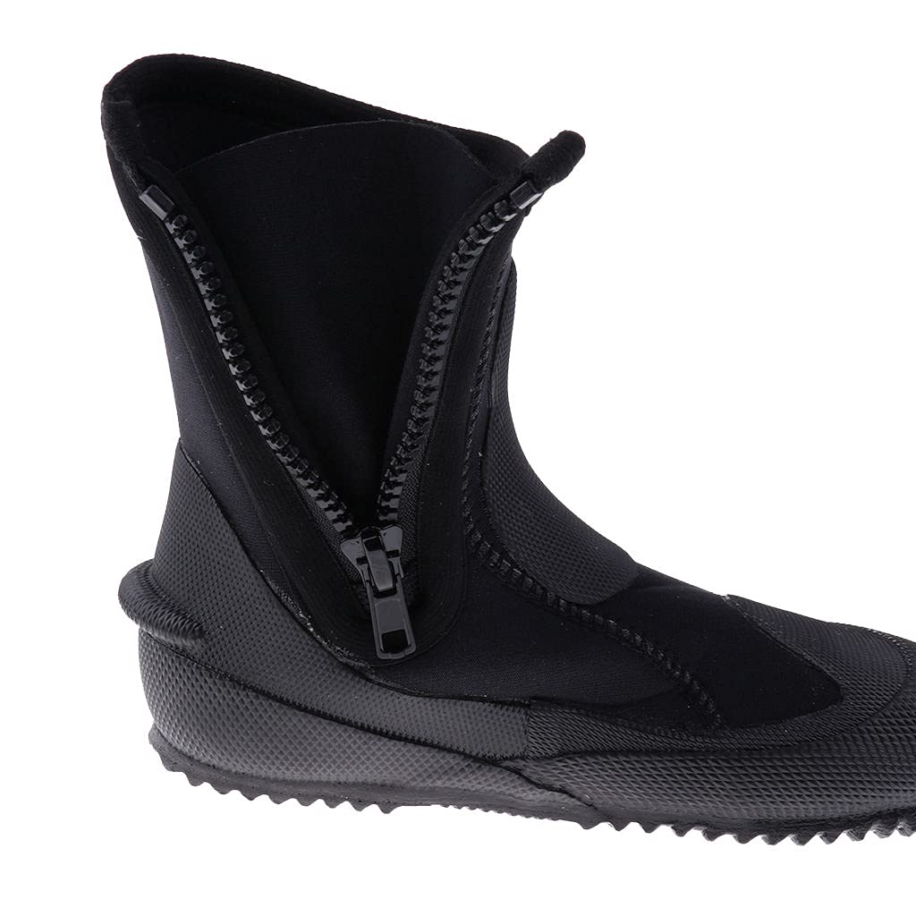 Amagogo Hohe Schnitt 5mm Neopren Wasser Sport Schnorcheln Tauchen Watender Boots Booties Schwarz, XS 3XL