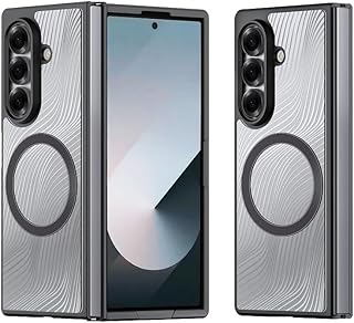 Case for Samsung Galaxy Z Fold 7 2025 Magnetic Transparent Black Shockproof Back Cover