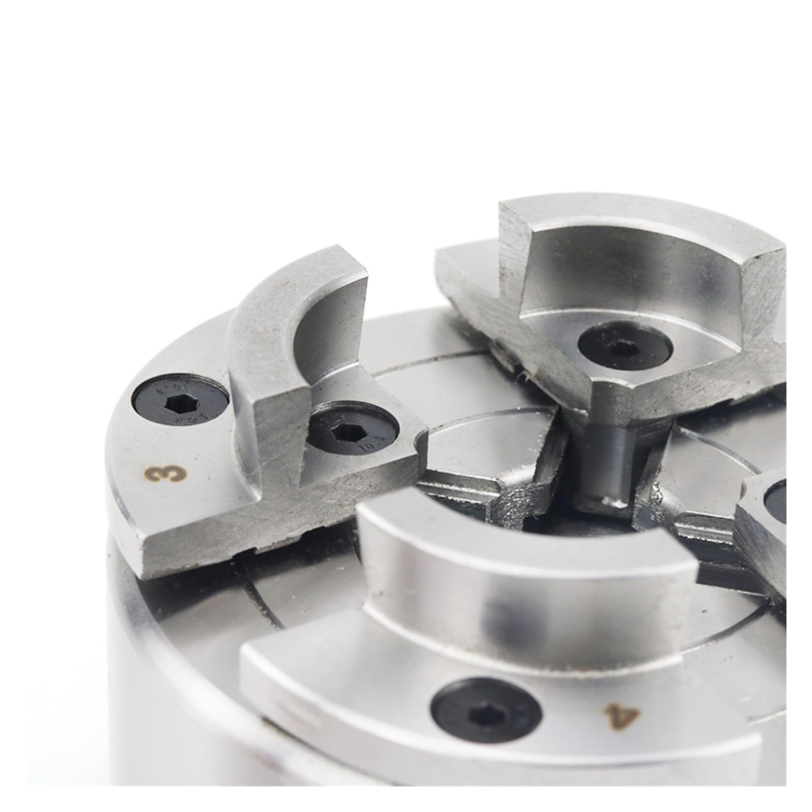 Mandril de carpintería de Alta precisión KP96 de 4 mordazas for Torno de Madera, Rosca de 4 Pulgadas y 100MM, M33 x 3,5, M30 x 3,5, M40 x 2, sujeción de 8-60MM(KP96C)