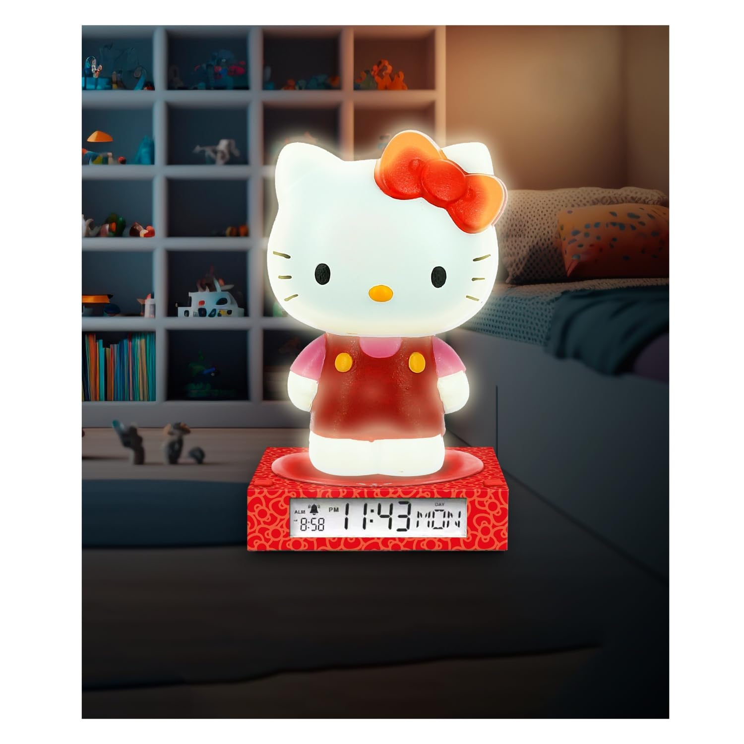Kids Licensing - Hello Kitty & Friends 3D-Lampe mit Wecker und Datum