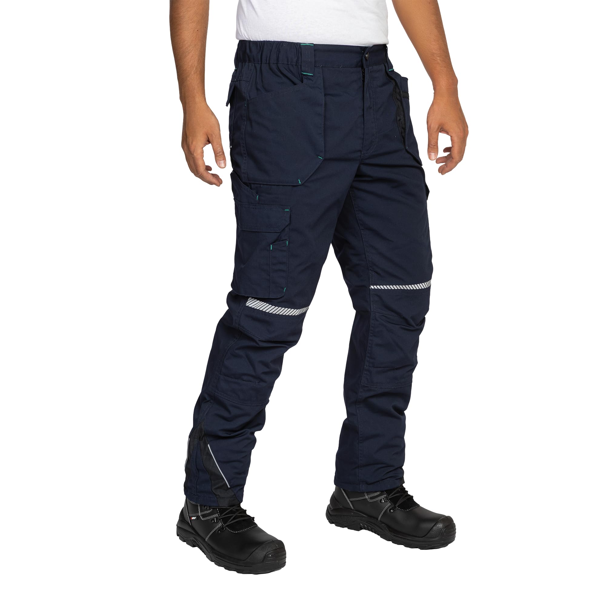 BWOLF Drift Ice - Pantalones de trabajo para hombre, impermeables, resistentes al frío y al viento, con elementos reflectantes